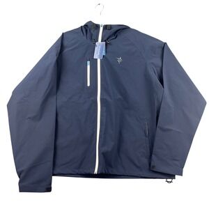 WTR LFE Grand Banks Mens 3XL Navy Blue Waterproof Rain Jacket